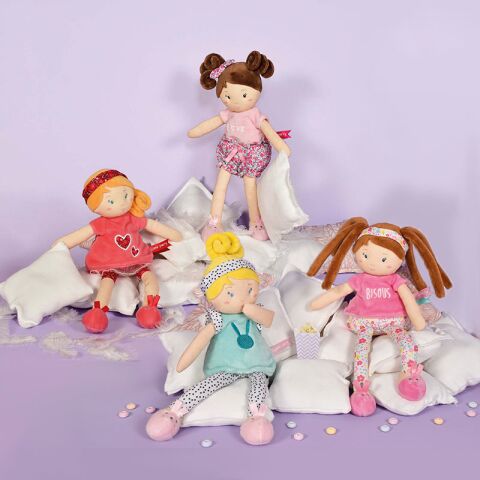 Doudou Jolijou LES PIPELLETTES doll 25 cm 1 pc